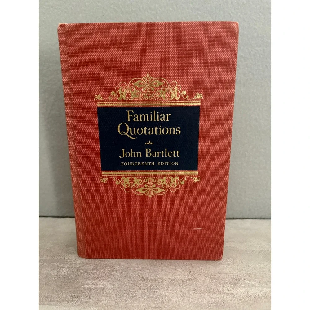 Bartlett's Familiar Quotations 14th Edition 1968 Little Brown Vintage Hardcover